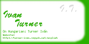 ivan turner business card